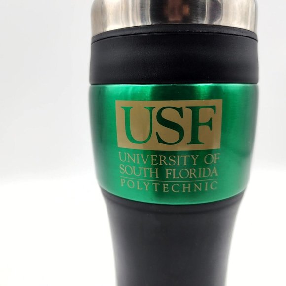 University of South Florida USF Polytechnic Tumbler Cup Stainless Steel 7.25 in - Picture 2 of 8